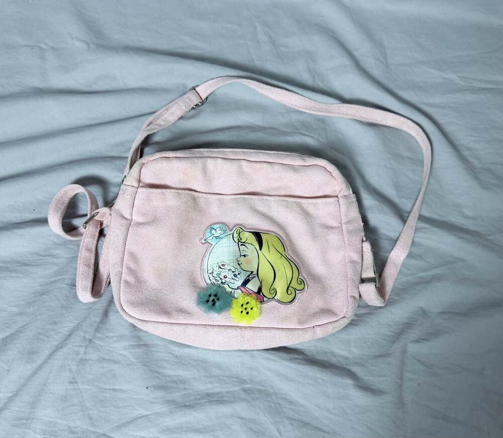 Disney Animators' Collection Aurora Sleeping Beauty Pink Crossbody Bag
